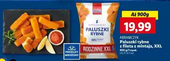 Lidl ABRAMCZYK Paluszki rybne z fileta z mintaja XXL 900 g oferta