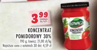 Stokrotka KONCENTRAT POMIDOROWY 30% 190g oferta