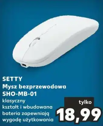 Kaufland SETTY Mysz bezprzewodowa SHO-MB-01 oferta