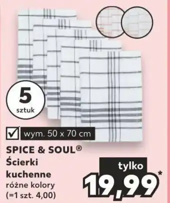Kaufland SPICE & SOUL Ścierki kuchenne oferta