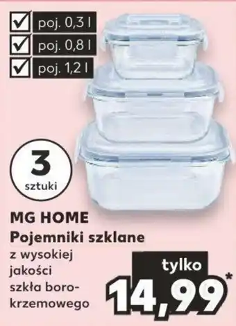 Kaufland MG HOME Pojemniki szklane oferta