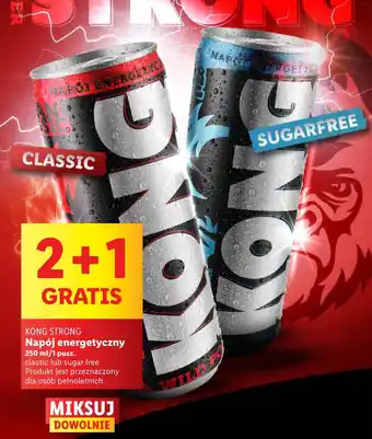 Lidl KONG STRONG Napój energetyczny 250 ml oferta
