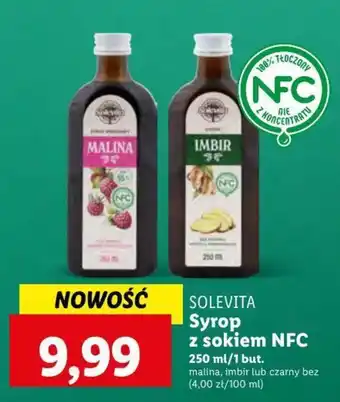 Lidl SOLEVITA Syrop z sokiem NFC 250 ml oferta