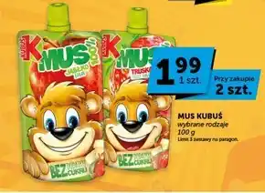 Euro Sklep Kubuś Mus 100% jabłko banan 100 g oferta