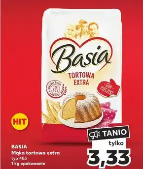 Kaufland Basia Mąka tortowa extra pszenna typ 405 1 kg oferta