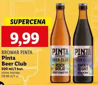 Lidl BROWAR PINTA Pinta Beer Club 500ml oferta