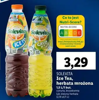 Lidl SOLEVITA Ice Tea herbata mrożona 1,5l oferta