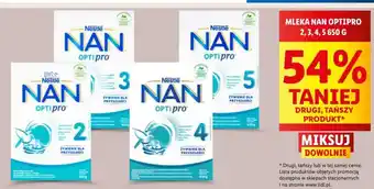 Lidl MLEKA NAN OPTIPRO 2,3,4,5 650 G oferta