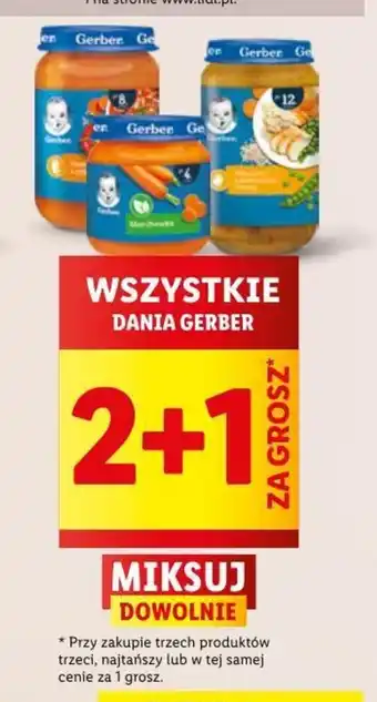 Lidl WSZYSTKIE DANIA GERBER oferta