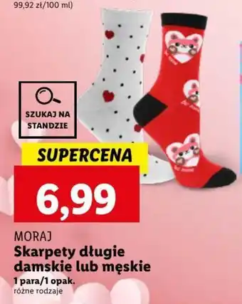 Lidl MORAJ Skarpety długie damskie lub męskie oferta