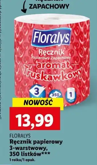 Lidl FLORALYS Ręcznik Papierowy 3 warstwowy oferta