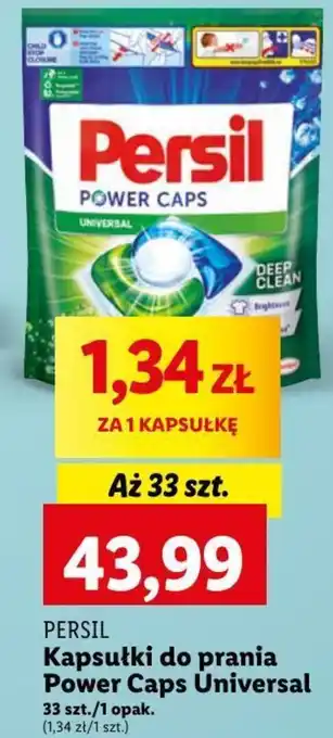 Lidl PERSIL Kapsułki do prania Power Caps Universal 33szt. oferta