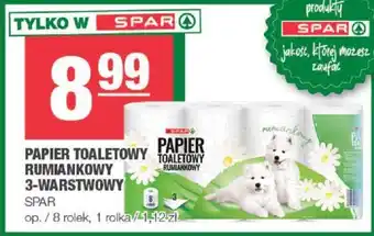 Spar PAPIER TOALETOWY RUMIANKOWY 3-WARSTWOWY oferta