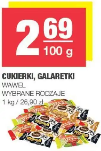 Spar CUKIERKI, GALARETKI WAWEL 100g oferta