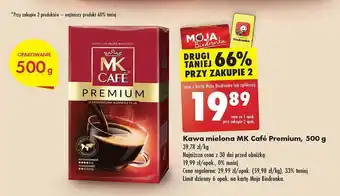 Biedronka Kawa mielona MK Café Premium 500 g oferta