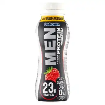 Carrefour Express Bakoma Men Jogurt z wysoką zawartością protein truskawka 230 g oferta