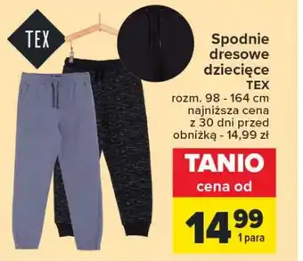 Carrefour Spodnie dresowe TEX oferta
