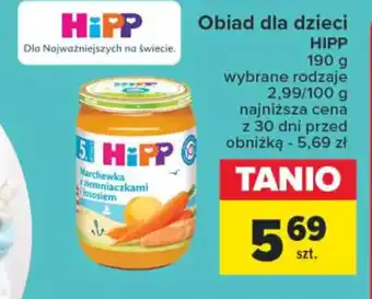 Carrefour Market Obiad dla dzieci 190 g oferta