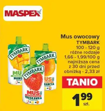 Carrefour Market Mus owocowy 100-120 g oferta