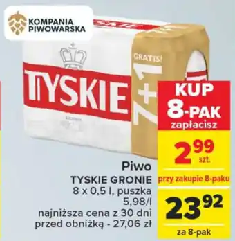 Carrefour Market Piwo 8x 0,5 l oferta