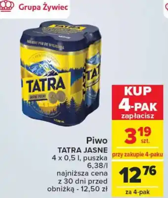 Carrefour Market Piwo 4 x 0,5 l oferta