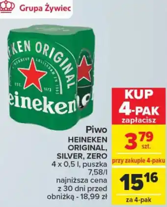 Carrefour Market Piwo 4 x 0,5 l oferta