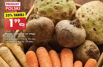 Biedronka Buraki czerwone na wagę 1 kg oferta