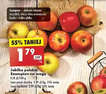 Biedronka Jabłko polskie Szampion na wagę 1 kg oferta