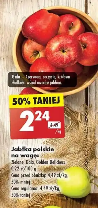 Biedronka Jabłka polskie na wagę 1 kg oferta