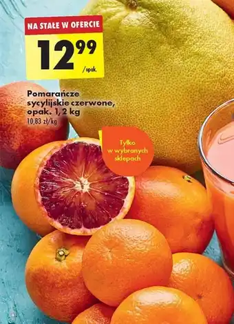 Biedronka Pomarańcze sycylijskie czerwone, opak. 1,2 kg oferta