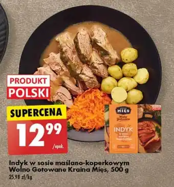 Biedronka Indyk w sosie maślano-koperkowym Wolno Gotowane Kraina Mięs, 500 g oferta