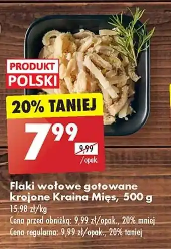Biedronka Flaki wołowe gotowane krojone Kraina Mięs, 500 g oferta