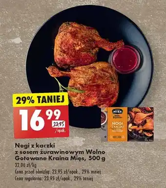 Biedronka Nogi z kaczki z sosem żurawinowym Wolno Gotowane Kraina Mięs, 500 g oferta
