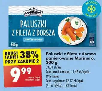 Biedronka Paluszki z fileta z dorsza panierowane Marinero, 300 g oferta