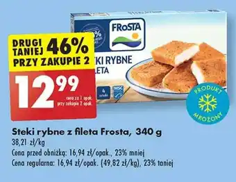Biedronka Steki rybne z fileta Frosta, 340 g oferta