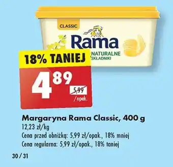 Biedronka Margaryna Rama Classic, 400 g oferta