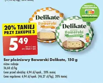 Biedronka Ser pleśniowy Bawarski Delikate, 150 g oferta
