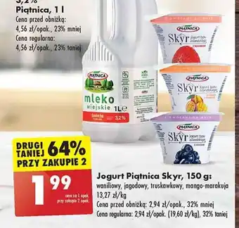 Biedronka Jogurt Piątnica Skyr, 150 g oferta