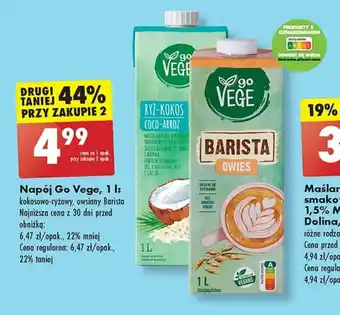 Biedronka Napój Go Vege, 1 l oferta