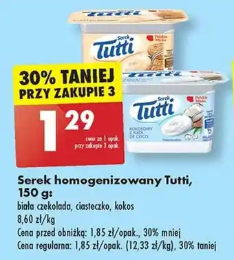 Biedronka Serek homogenizowany Tutti, 150 g oferta