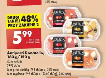 Biedronka Antipasti Donatello, 180 g/150 g oferta