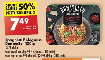 Biedronka Spaghetti Bolognese Donatello, 400 g oferta