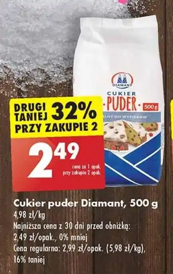 Biedronka Cukier puder Diamant, 500 g oferta