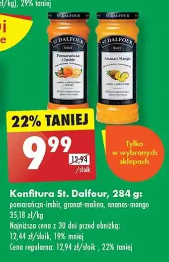 Biedronka Konfitura St. Dalfour, 284 g oferta