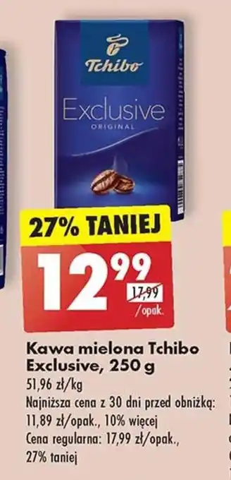 Biedronka Kawa mielona Tchibo Exclusive, 250 g oferta
