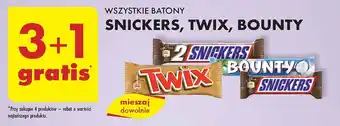 Biedronka WSZYSTKIE BATONY SNICKERS, TWIX, BOUNTY oferta