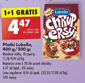Biedronka Płatki Lubella, 400 g / 500 g oferta