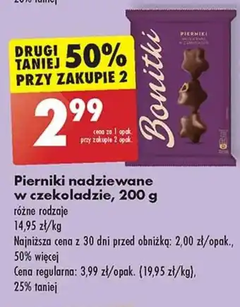 Biedronka Pierniki nadziewane w czekoladzie, 200 g oferta