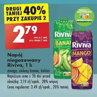 Biedronka Napój niegazowany Riviva, 1 l oferta