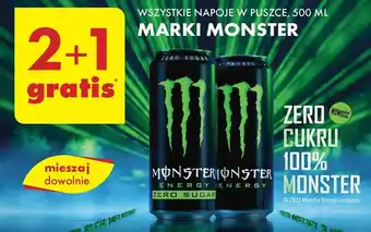 Biedronka WSZYSTKIE NAPOJE W PUSZCE, 500 ML MARKI MONSTER oferta